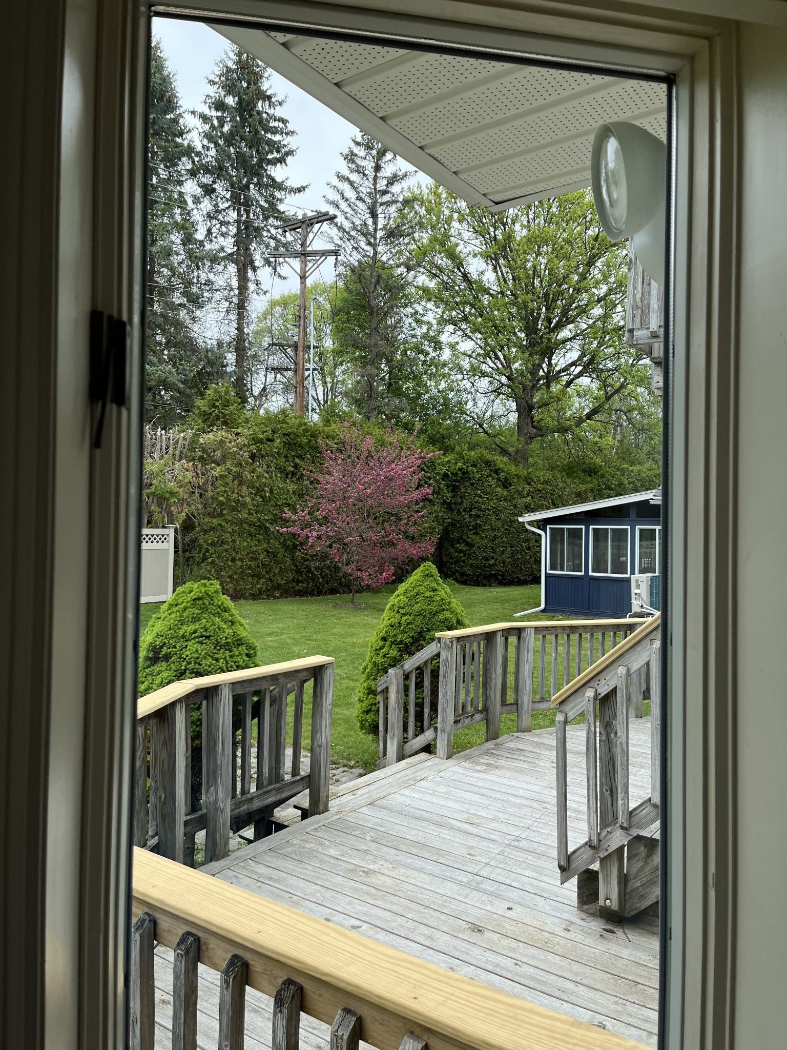 Clean interior window view after OpalView window cleaning in Plattsburgh NY